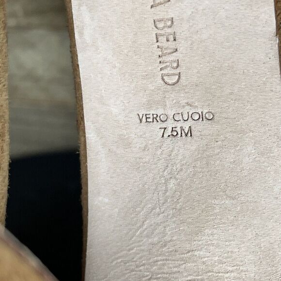 VERONICA BEARD Womens Sz 7.5 Brown Platform Padded Dali Stiletto Zip-Up Suede - Picture 10 of 10